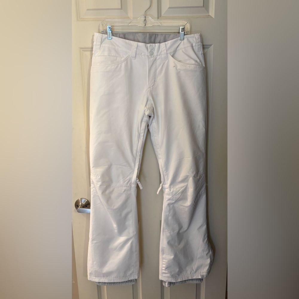 Roxy DryFlight Ski/Snowbording Pants in White, Size L